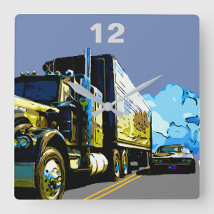 1977 TRANS AM SQUARE WALL CLOCK