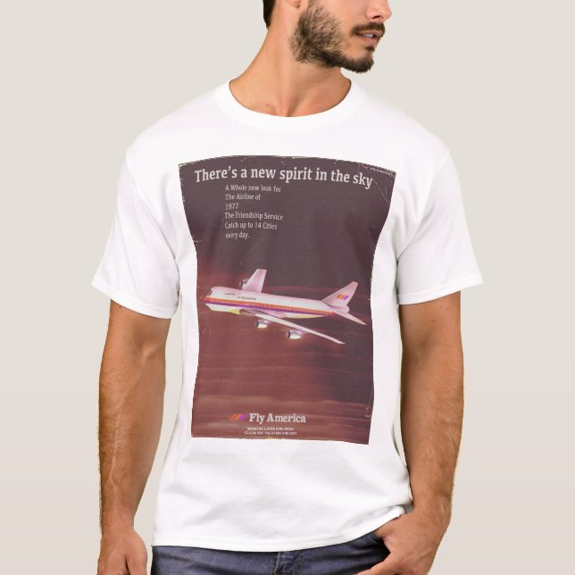 1977 vintage style Airliner poster T-Shirt (Front)