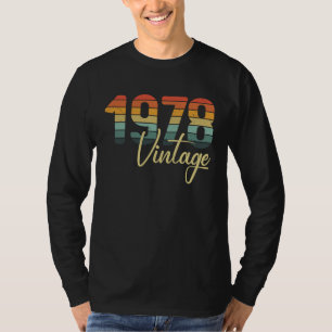 1978 All Original Parts B Day Vintage Retro Sunset T-Shirt