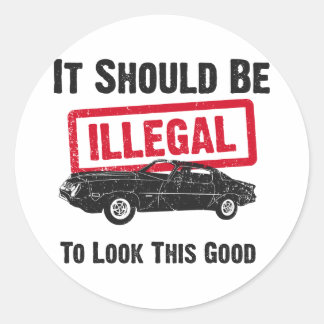 1978 Chevrolet Camaro Z28 Classic Round Sticker