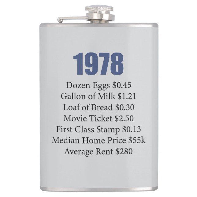 1978 HIP FLASK (Front)