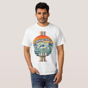 1978 Vintage Cassette Tape Retro 47th Birthday T-Shirt