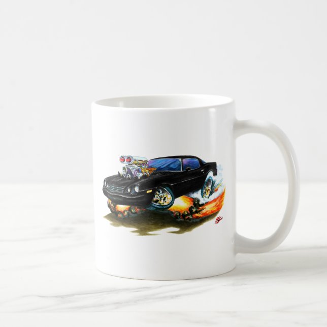 1979-81 Camaro Black Car Coffee Mug (Right)
