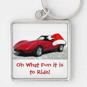 1979 Christmas Red Corvette Key Ring