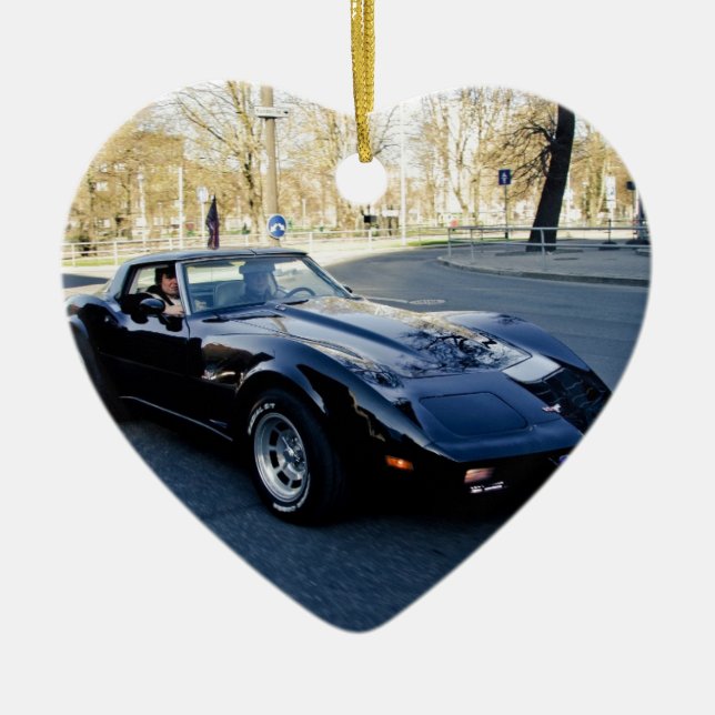1979 Corvette Classic Sportscar Ceramic Tree Decoration (Front)