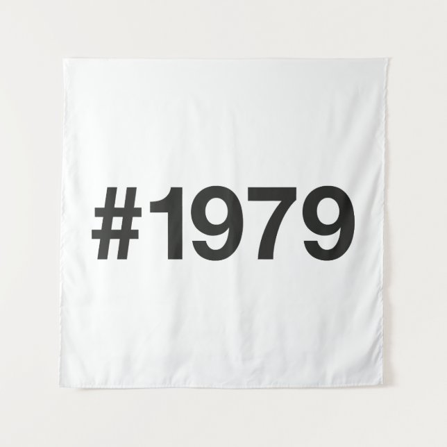 1979 Hashtag 47th birthday 47 years Tapestry (Front)