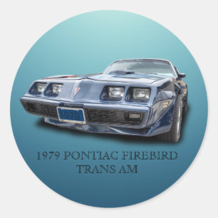 1979 PONTIAC FIREBIRD TRANS AM CLASSIC ROUND STICKER