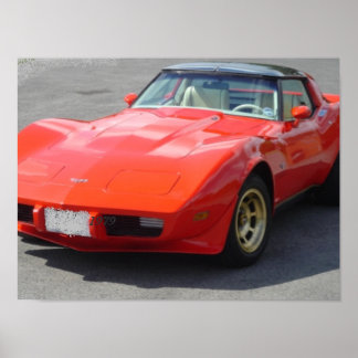 1979 Red Corvette Classic Poster