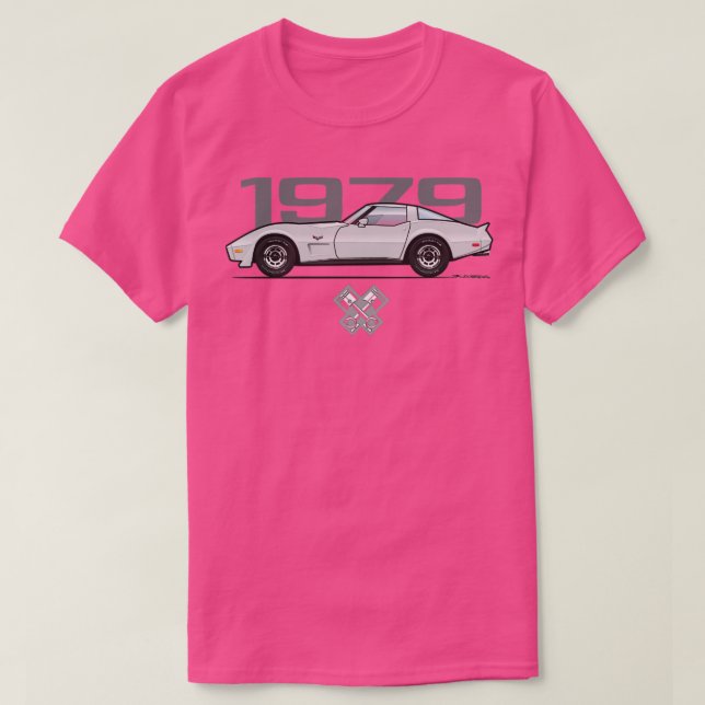 1979 silver vette T-Shirt (Design Front)