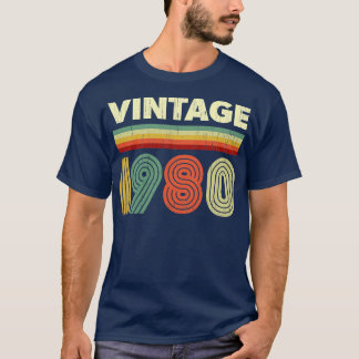 1980 Birthday Vintage Retro 41 years old Design  T-Shirt