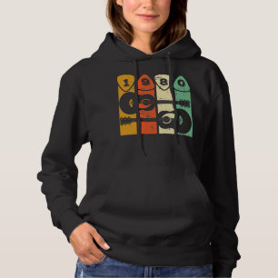 1980 Guitar Pick Retro 1980 Guitar Pick Musician R Hoodie
