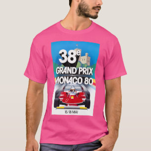 1980 Monaco Grand Prix Racing Poster T-Shirt