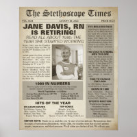 1980 Stethoscope Times for Nurse Retirement Party