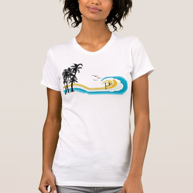 1980MauiPalm Tree T T-Shirt (Front)