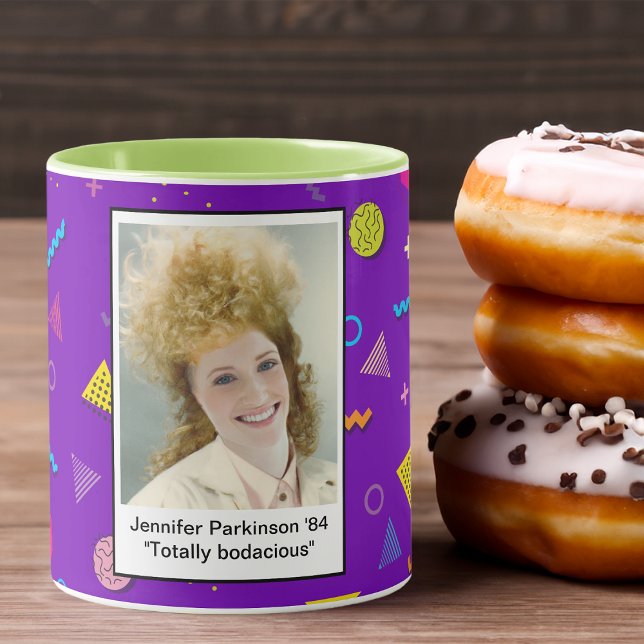 1980s Birthday Insert Your Face Big Hair Mug (Creator Uploaded)