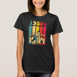 1980s Bowling Retro Vintage Back To The 80s Themed T-Shirt