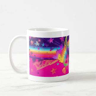 1980s Colourful Baphomet Witch Coffee Mugh Mug