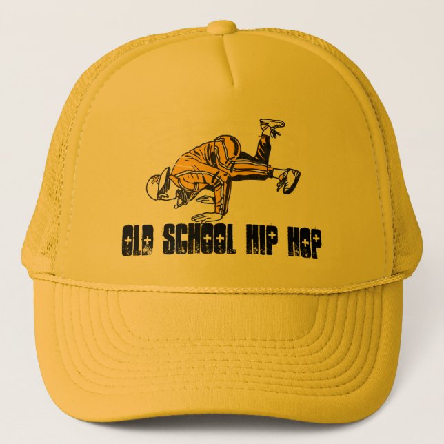 1980's Hip Hop Old School Breakdancing Trucker Hat (Front)