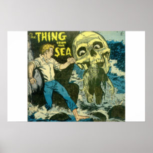 1980s Horror vintage comics for comic book lovers Poster