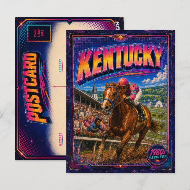 1980s Kentucky Postcard 80s Retro (Front/Back)