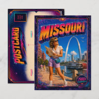 1980s Missouri Postcard 80s Retro