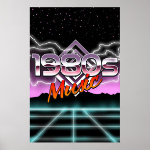 1980s Music Poster