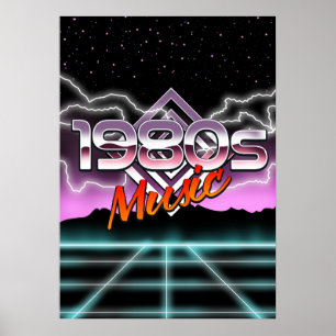 1980s Music Poster