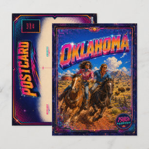 1980s Oklahoma Postcard 80s Retro