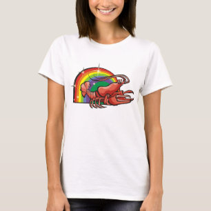 1980s Rainbow with Cancer Crab T-Shirt