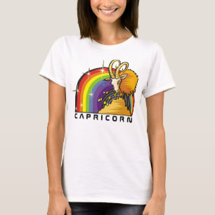 1980s Rainbow with Capricorn Goat T-Shirt