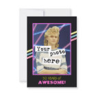 1980's Retro Style Photo Party Announcement