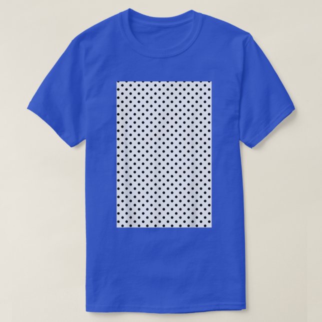 1980's SMALL POLKADOT GEOMETRIC PATTERN WHITE AND  T-Shirt (Design Front)