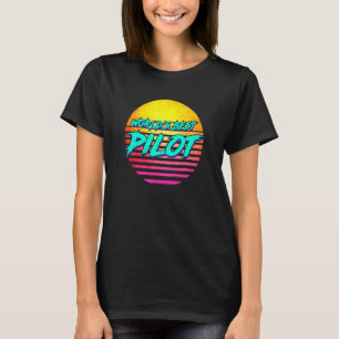 1980s Style Aviation Idea For Pilot T-Shirt