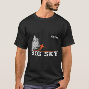 1980S Style Big Sky Mt Long Sleeve Skiing Shirt