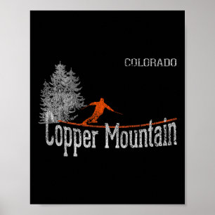 1980s Style Copper Mountain Colorado Vintage Skiin Poster