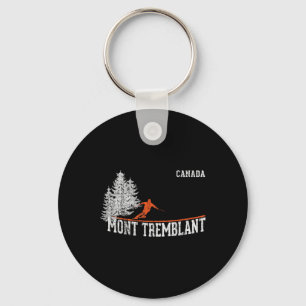 1980s Style Mont Tremblant Can. Vintage Skiing  Key Ring