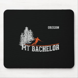1980s Style Mt Chelor Or Vintage Skiing Mouse Pad