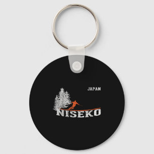 1980s Style Niseko Japan Vintage Skiing Key Ring