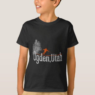 1980s Style Ogden Utah Vintage Skiing T-Shirt