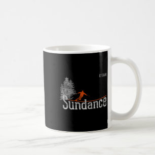 1980s Style Sundance Utah Vintage Skiing Coffee Mug