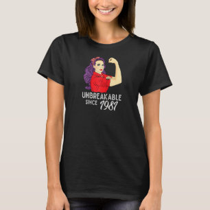 1981 Birthday 40th 40 Yo Unbreakable Since 1981 Wo T-Shirt