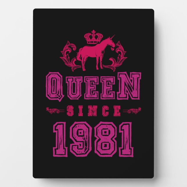 1981 Queen Unicorn Plaque (Front)