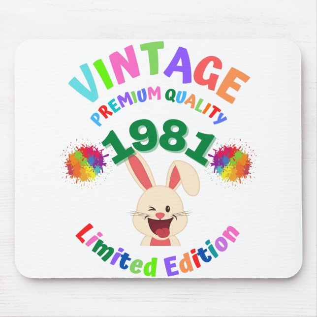 1981 Vintage Mouse Pad (Front)