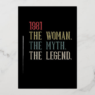 1981 Woman Myth Legend Retro
