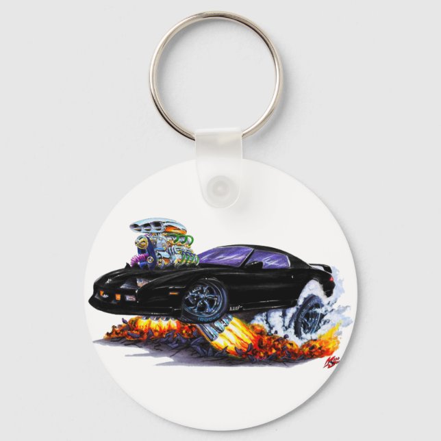 1982-92 Camaro Black Car Key Ring (Front)