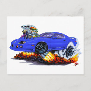 1982-92 Camaro Blue Car Postcard
