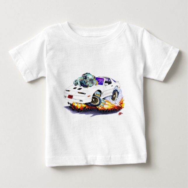 1982-92 Trans Am White Turbo GTA Baby T-Shirt (Front)