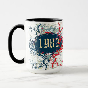1982 Birthday Year or Since 1982 or Made in 1982 Mug