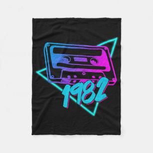 1982 Cette Tape Music Halloween Costume 80's  Fleece Blanket