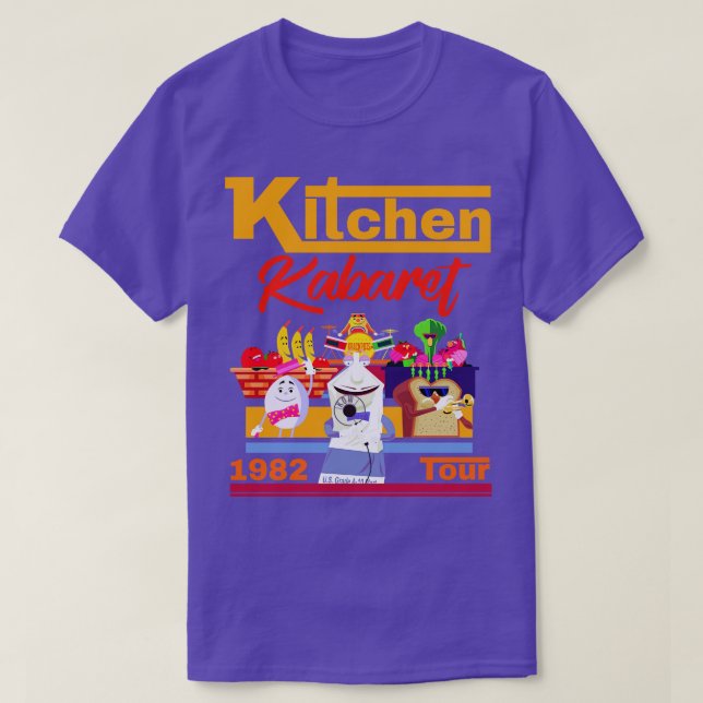 1982 Kitchen Kabaret Tour T-Shirt (Design Front)